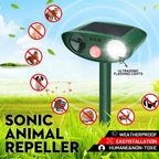 Solar-Powered Ultrasonic Deer Repeller - Effective Deer Deterrent for Gardens & Yards in 48 Hours