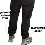 Waterproof Fleece Lined Thermal Trousers – Mens & Womens Outdoor Cargo Work Pants | Warm, Windproof & Durable