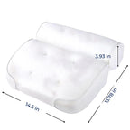 SoakUp Bath Pillows UK – Neck & Head Support Cushion – Non-Slip – Soft & Comfortable – Fits All Bathtubs – Enhances Relaxation