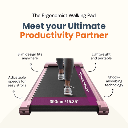 Treadmill Pad for Under Desk | Compact, Quiet & Ideal for Walking While Working  | Best Walking Pad Treadmill
