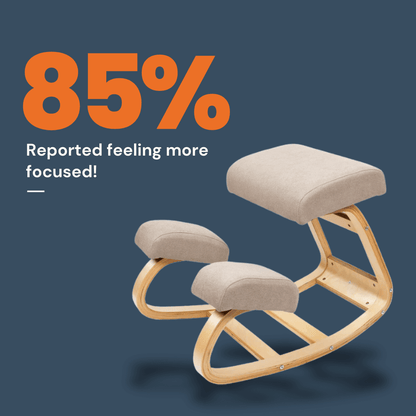 Ergonomic Kneeling Chair | Cushioned Seat for Improved Posture & Comfort at Home or Office