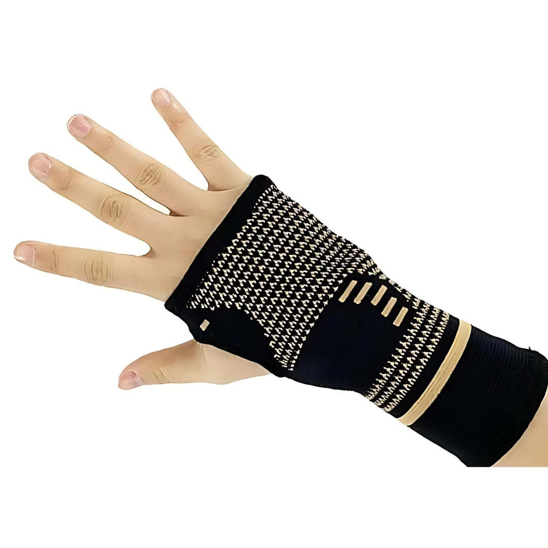 FlexSupport Wrist Brace with Heat Pad for Back Pain – Breathable Support for Injuries, Chronic Pain & Post-Surgery Recovery