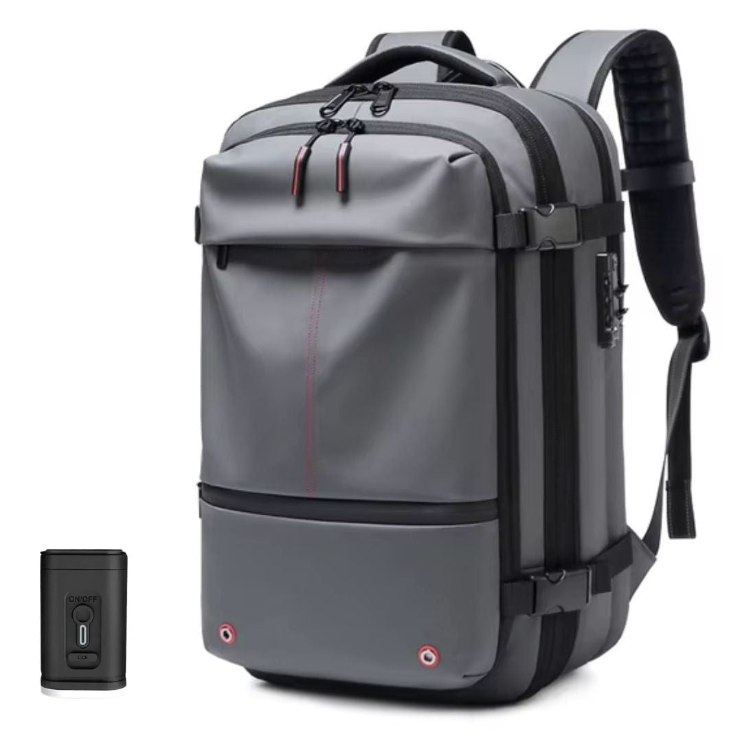 Vacuum Compression Backpack | Hassle-Free Air Travel and Storage | With Vacuum Sealer Bags for Easy Packing and Carry-On