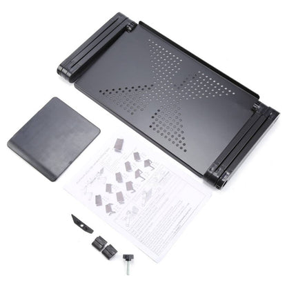 Adjustable Laptop Stand for Bed, Couch & Desk - Ergonomic Design with Cooling Function for Comfort and Productivity
