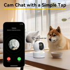 Wireless Pet Camera With Phone App | Wireless 360° Indoor Pet Cam With 2-Way Audio & Night Vision