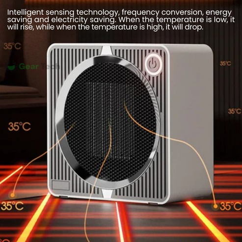 500W Electric PTC Ceramic Heater | Rapid Heating, Energy Efficient & Safe for Indoor Use in Winter