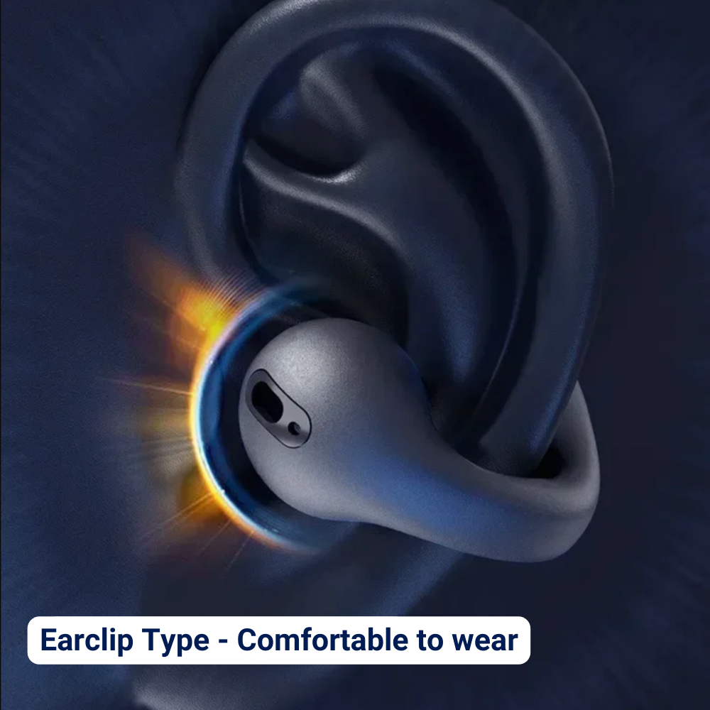 Running Bone Conduction Headphones – Open-Ear Wireless Sweatproof Headset for Gym & Outdoor Use