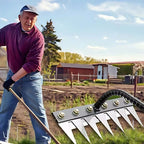 Weeding Rake | Ultra-Durable Steel Teeth & Ergonomic Handle for Effortless Garden Maintenance