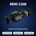 Mini CCTV Camera Outdoor for Home Security | 360° Small Wireless Hidden CCTV Camera With Night Vision & Motion Alerts