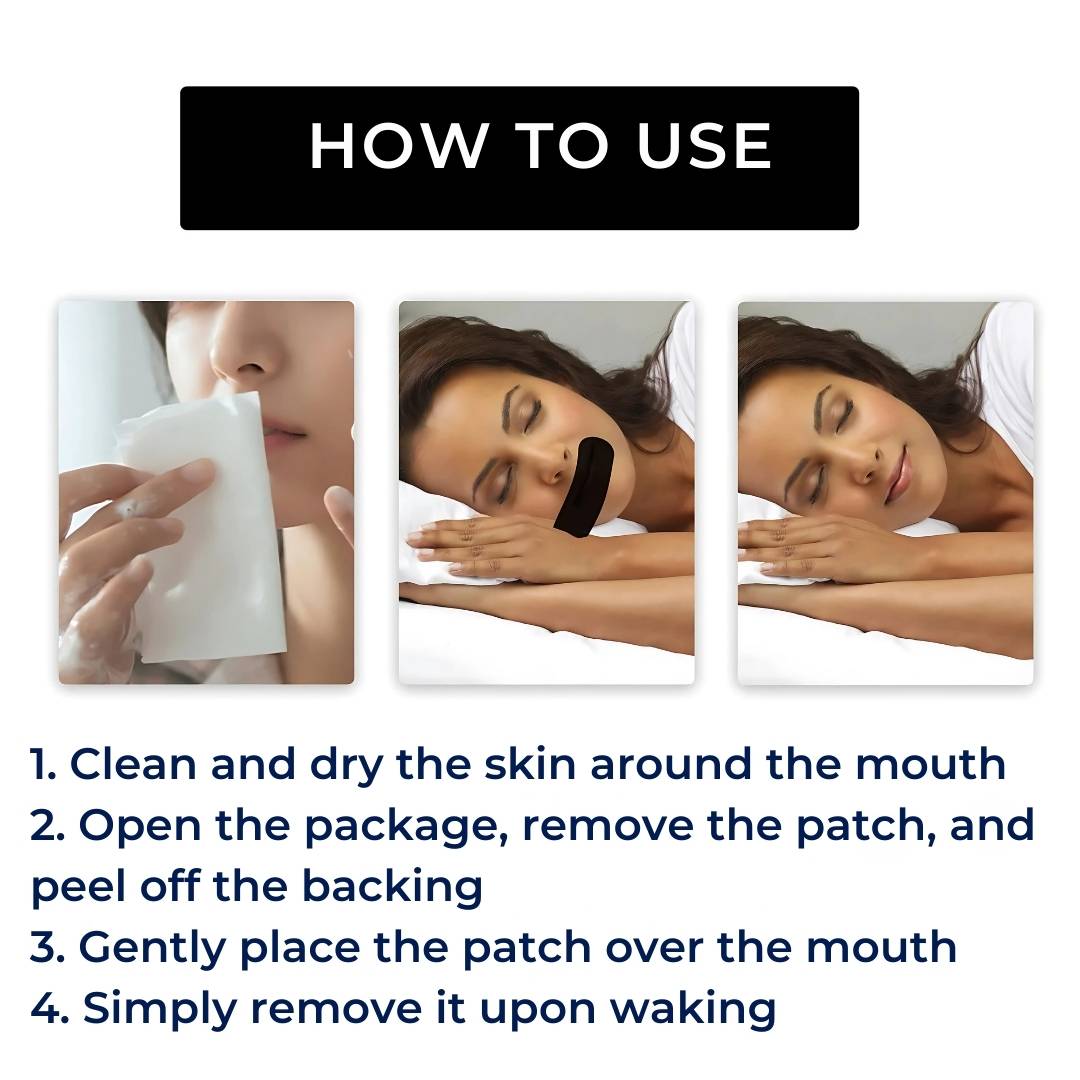 Mouth Breathing Tape – Skin-Safe Sleep Strip to Encourage Nasal Breathing & Reduce Snoring