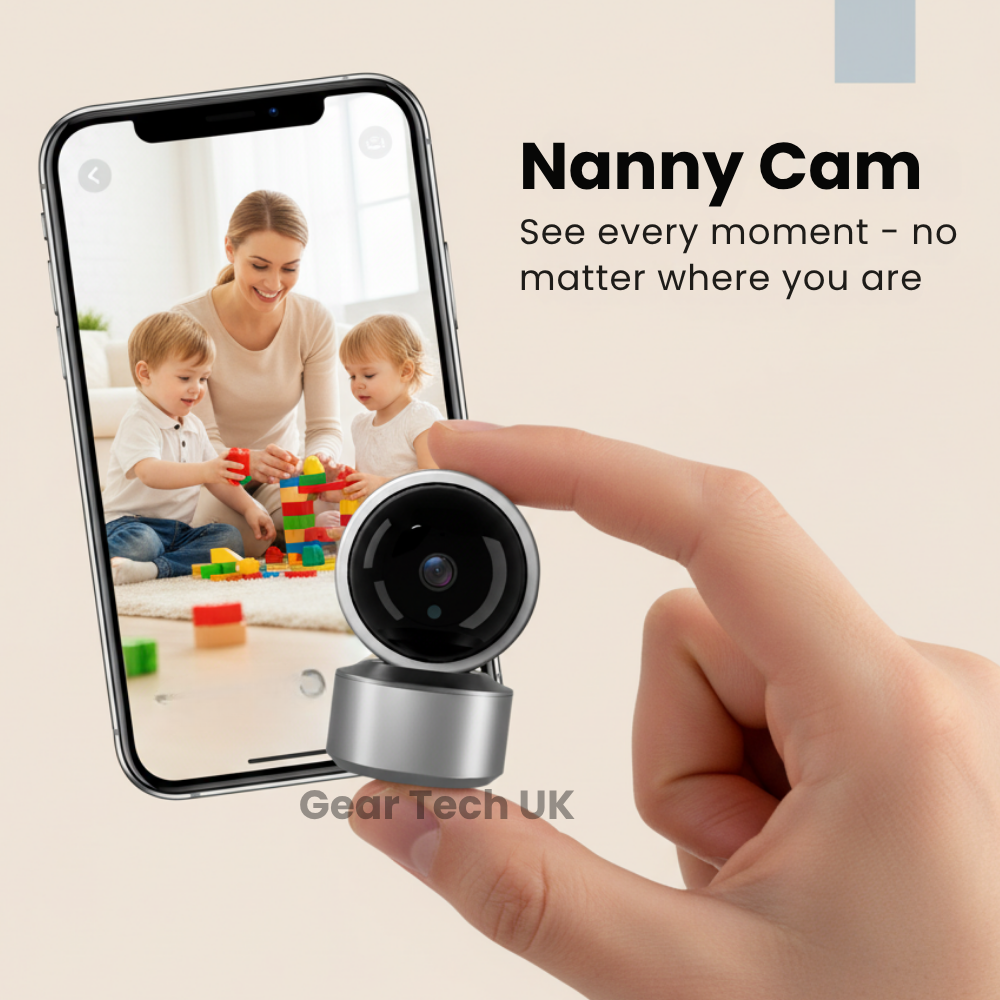 Nanny Cam With Audio | Wireless Baby Monitor Nanny Camera With 2-Way Talk, Night Vision & Alerts