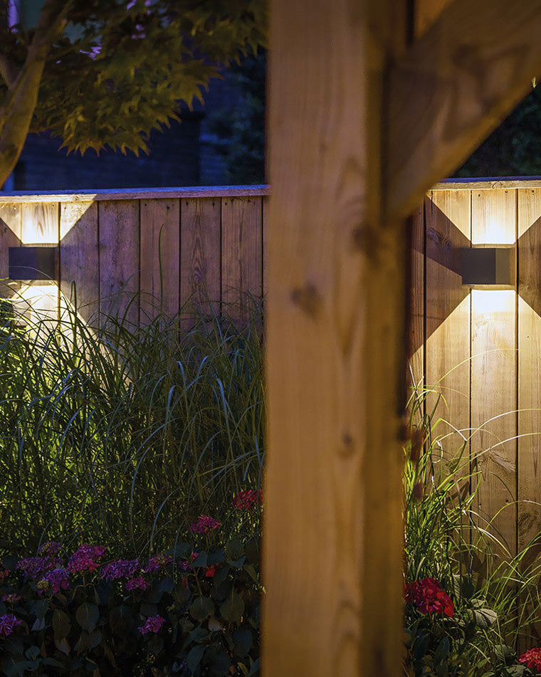 LED Outdoor Up Down Wall Light | Waterproof Metal Fixture for Patio. Garden & Entryway Illumination