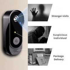 Wireless Smart Video Doorbell | No Subscription Needed | High-Definition Camera Doorbell