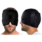 Cold Cap for Migraines – Gel Hood Headache Relief Mask with Light-Blocking Pressure Therapy