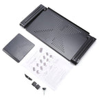 Adjustable Laptop Stand for Bed & Couch - Cooling Tray for Desk-Free Work on Laptop Sofa Table
