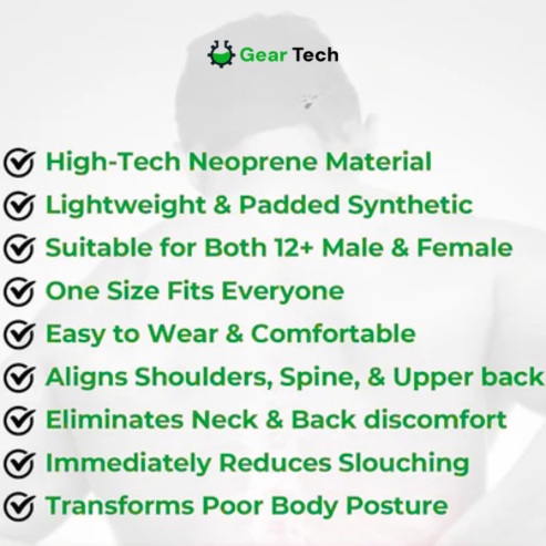 Back Brace Posture Corrector | Adjustable, Lightweight & Comfortable Support for Poor Posture Brace