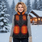 Women's Heated Waistcoat | 9 Heating Zones, Customisable Heat Settings & Lightweight for Cold Weather Activities
