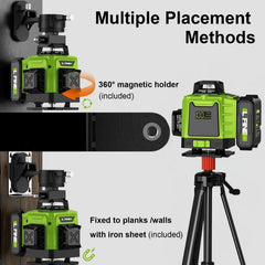 16-Line Professional 4D Laser Level – Precise Measurements and Accurate Alignment