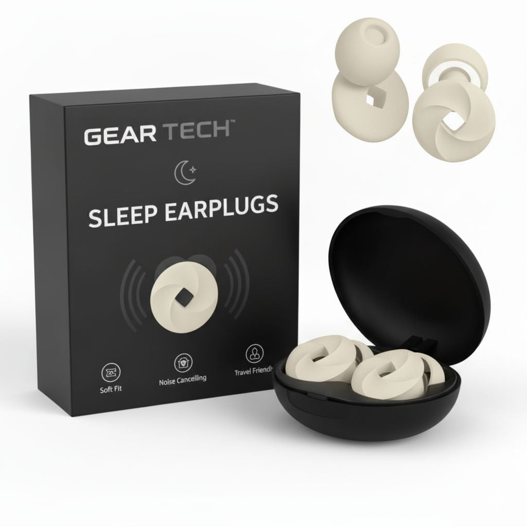 Sleep Ear Plugs at Night | 33dB Noise Cancelling, Soft, Custom-Fit Design for Uninterrupted Rest & Focus