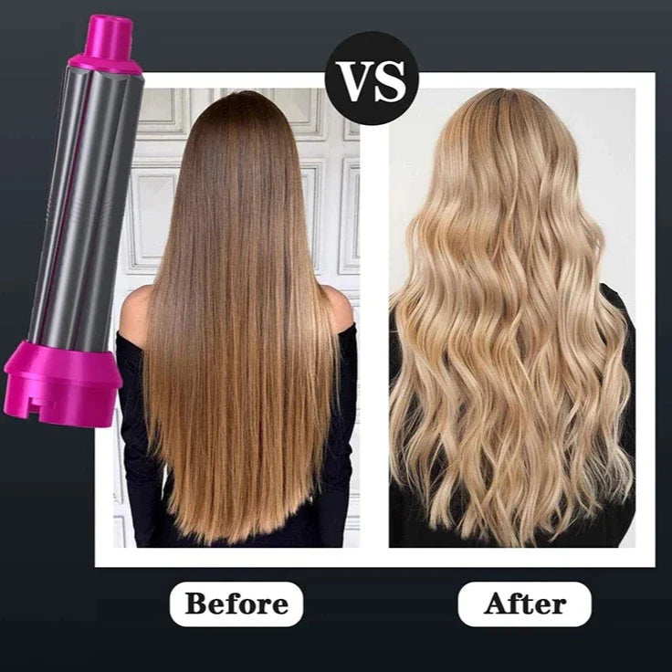 5-in-1 Hair Styler | Auto Curler, Blow Dryer & Flat Brush for All Hair Types at Home