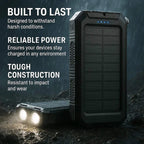 500000mAh Solar Charger Waterproof Power Bank External