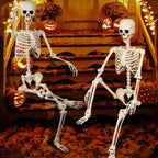 Giant 6 Ft Halloween Skeleton Decoration | Posable. Durable & Ideal for Spooky Outdoor Displays