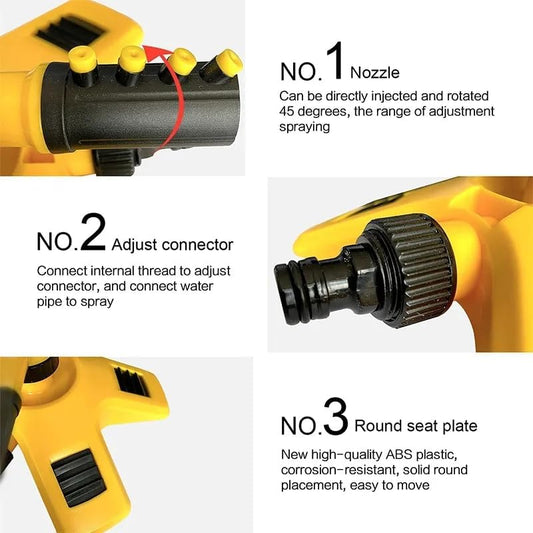 360° Rotating Lawn Sprinkler | Stable, Multi-Angle Nozzles for Even Coverage in Large Gardens