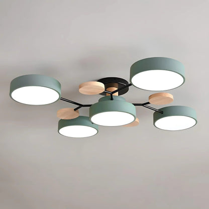 Contemporary Round Iron LED Chandelier | Energy-Efficient. Stylish Lighting for Living Rooms. Dining Areas & Entryways