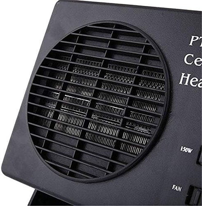 12V Ceramic Car Heater | 150W-300W Portable Fan with Automatic Thermostat for Winter Use in Vehicles