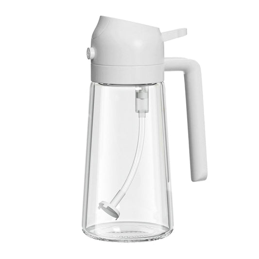 2-in-1 Oil Dispenser Bottle | Oil Sprayer and Dispenser | Healthy Cooking