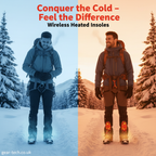 Rechargeable Heated Insoles for Hiking & Outdoor Sports – Electric Thermal Foot Warmers for Boots & Cold Weather UK