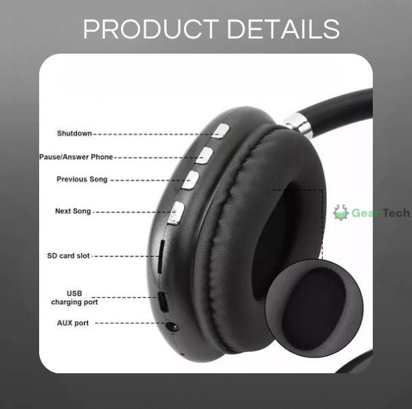 PRO Wireless Headphones | Crystal Clear Sound, Ultimate Comfort & Up to 40 Hours Battery Life for Home and On the Go