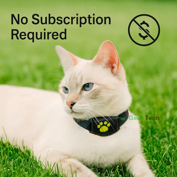 Cat GPS Tracker Locator Device | Real-Time Tracking, Waterproof & No Monthly Fees for Pet Owners