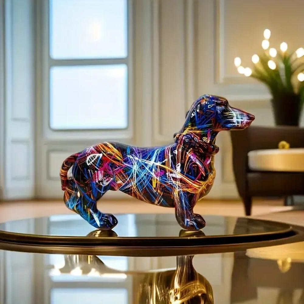 Decorative Dachshund Figurine – Porcelain Sausage Dog Gift for Dog Lovers