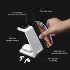 3-in-1 Wireless Charging Station | Apple, Samsung, Watch, AirPods | Fast Charging Solution