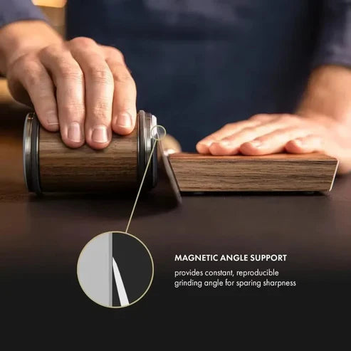 Rolling Knife Sharpener with Dual Grit for Precision Edge Maintenance and Kitchen Use