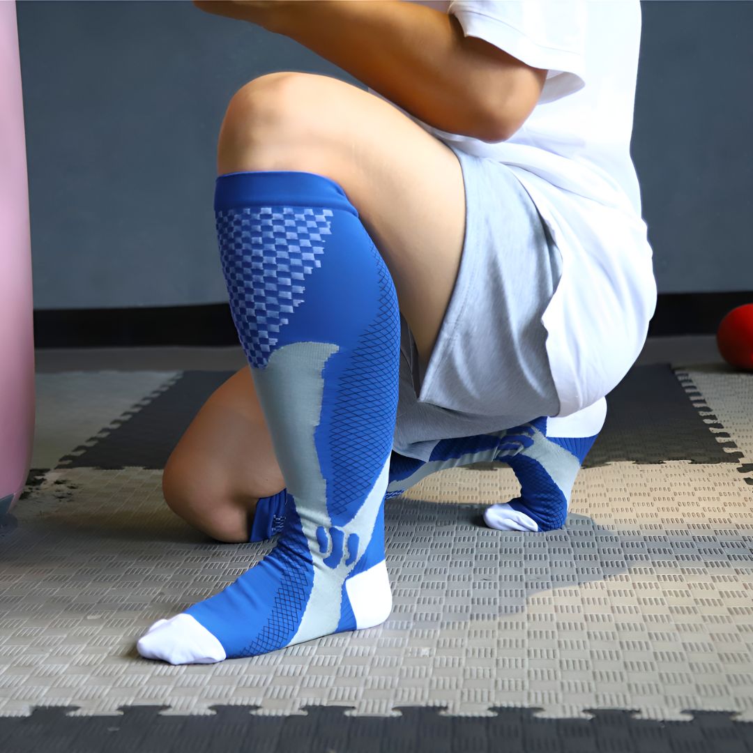 Men's Compression Socks 20-30mmHg | Knee High Graduated Support | For Work, Sports & Daily Circulation