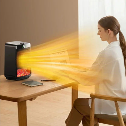 3D Dynamic Flame Electric Heater | 1500W Portable, ECO-Friendly & Fast Heating for Bathroom and Home Use