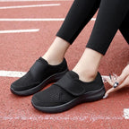 Elderly Shoes – Adjustable Velcro Orthopaedic Shoe for Swollen Feet, Breathable Cushioned Insole