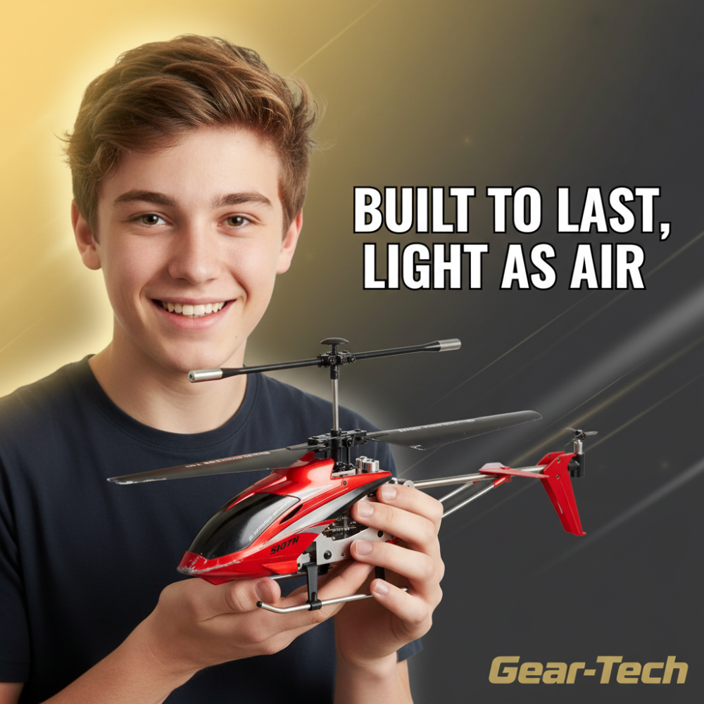 Hercules Unbreakable 3.5CH RC Helicopter Mini RC Helicopter with Gyro Crimson