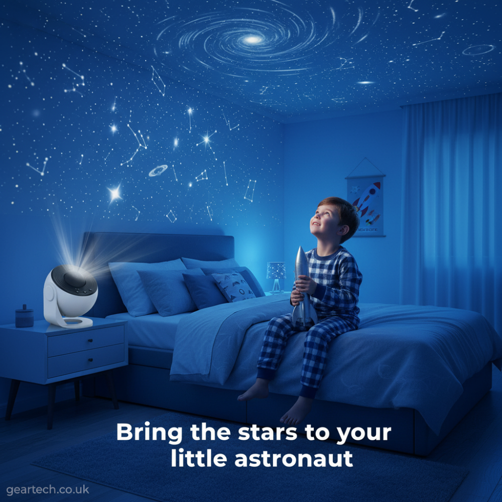 Galaxy Projector with 360° Rotation - Stunning Room-Wide Night Sky View