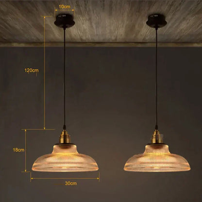 Glass Pendant Light | Adjustable Cable, Warm Light Effect & Ideal for Kitchen and Dining Spaces