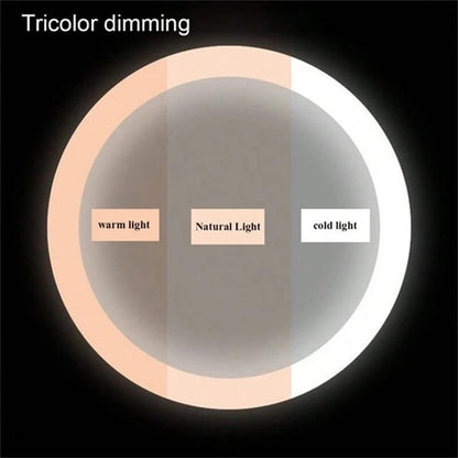 Dimmable LED Makeup Mirror | 360° Rotation. Touch Control & 3 Light Modes for Perfect Makeup Application