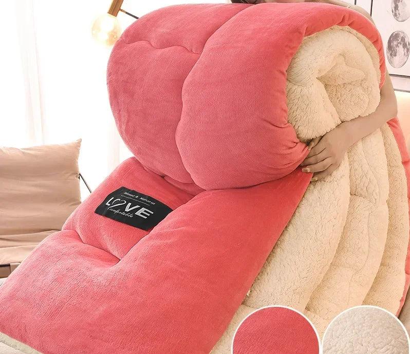Premium Double-Layer Flannel Fleece Winter Blanket | Extra-Large, Breathable & Ideal for Cozy Nights