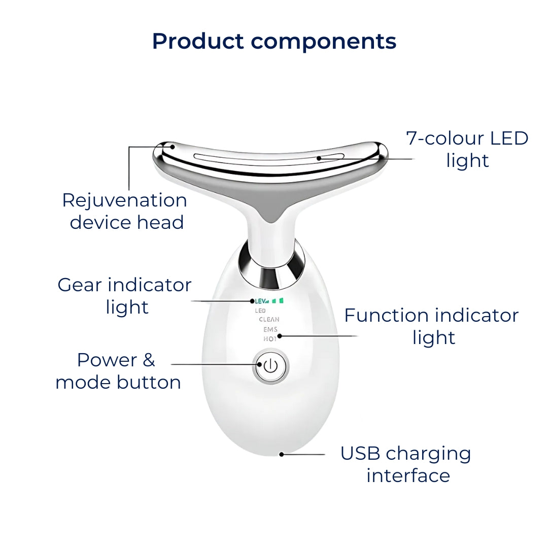 Facial Sculptor – EMS Microcurrent Device for Skin Tightening, Double-Chin & Wrinkle Reduction