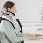 Neck Stretcher for Pain Relief - Adjustable Cervical Traction Device Ideal for Neck Tension and Discomfort