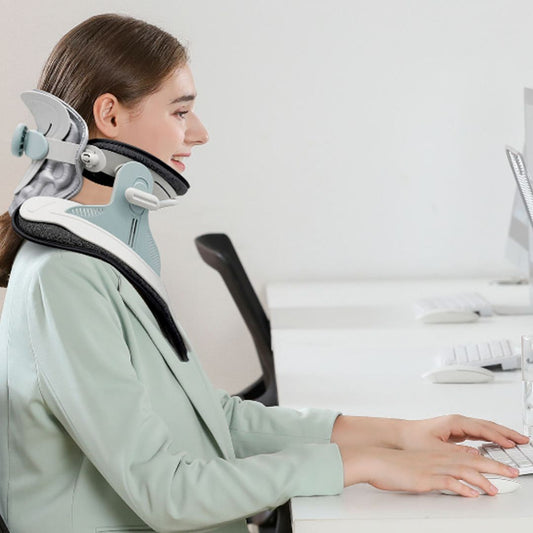 Neck Stretcher for Pain Relief - Adjustable Cervical Traction Device Ideal for Neck Tension and Discomfort