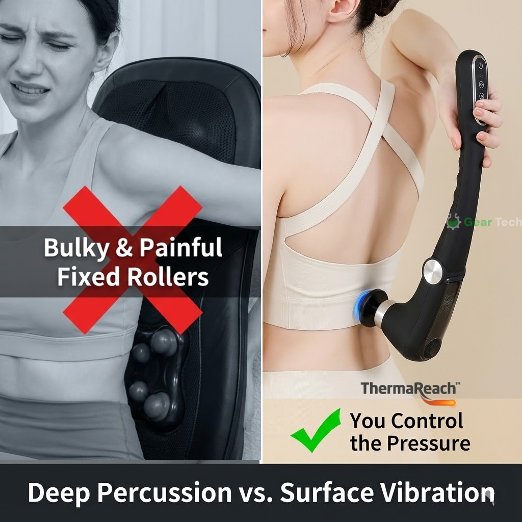 ThermaReach™ - Back Heater & Massager Gun