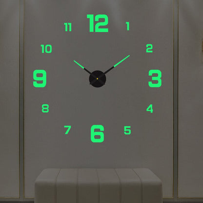 Unique Black Wall Clock | Innovative Design, Quartz Movement & Ideal for Home Decor