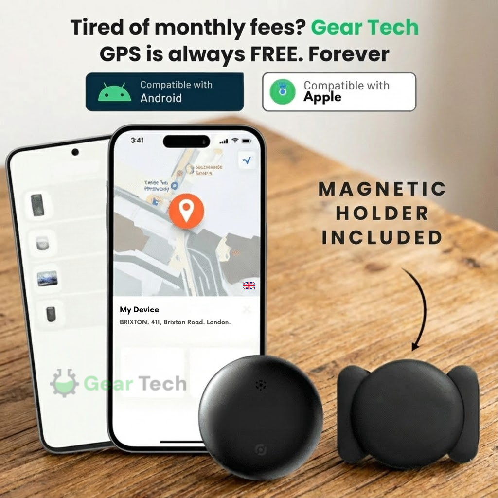GPS Tracker Without Subscription | Compatible with Android & iOS for Real-Time Location Tracking